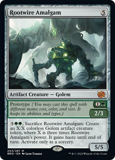Rootwire Amalgam (The Brothers' War) Medium Play Foil