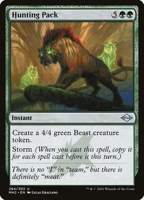 Hunting Pack (Foil Etched) (Modern Horizons 2) Light Play Foil