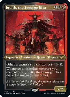 Judith, the Scourge Diva (Foil Etched) (Double Masters 2022) Light Play Foil