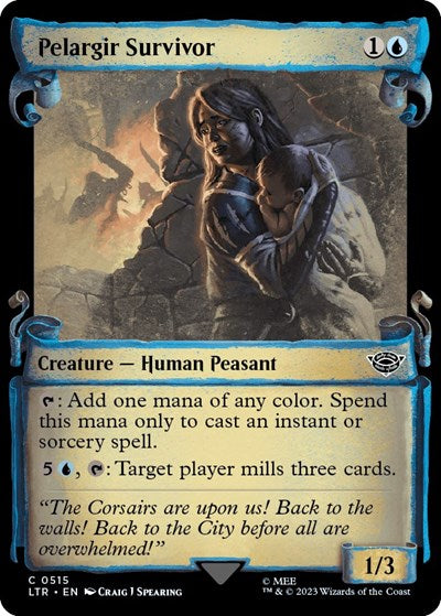 Pelargir Survivor (Showcase Scrolls) (Universes Beyond: The Lord of the Rings: Tales of Middle-earth) Near Mint Foil