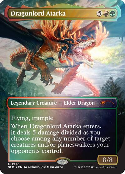 Dragonlord Atarka (Rainbow Foil) (Secret Lair) Near Mint Foil