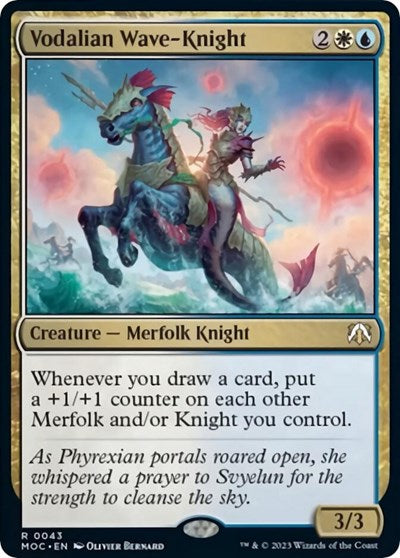 Vodalian Wave-Knight (Commander: March of the Machine) Near Mint