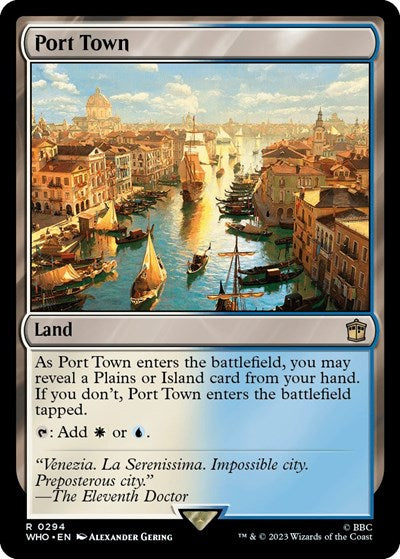 Port Town (Universes Beyond: Doctor Who) Near Mint Foil