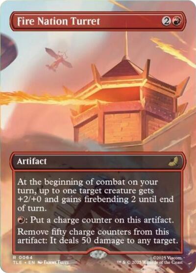 Fire Nation Turret (Borderless) (Avatar: The Last Airbender: Eternal-Legal) Near Mint