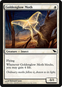 Goldenglow Moth (Shadowmoor) Medium Play