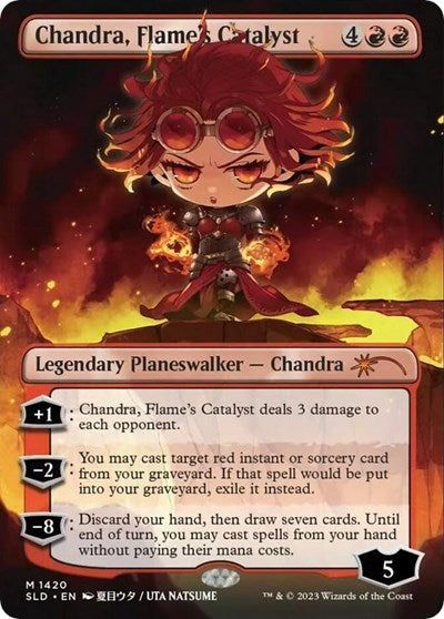 Chandra, Flame's Catalyst (Rainbow Foil) (Secret Lair) Near Mint Foil