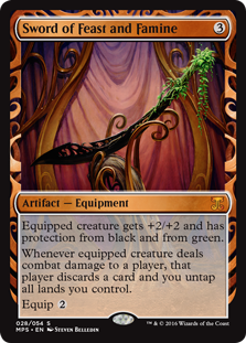 Sword of Feast and Famine (Kaladesh Inventions) Light Play Foil