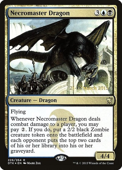 Necromaster Dragon (Promos: Prerelease Cards) Medium Play Foil