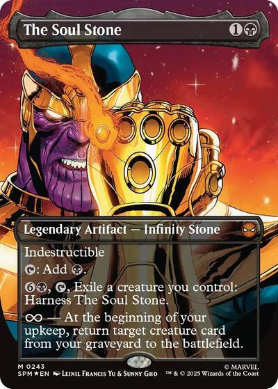 The Soul Stone (Borderless) (Marvel's Spider-Man) Near Mint Foil