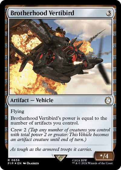 Brotherhood Vertibird (Surge Foil) (Universes Beyond: Fallout) Near Mint Foil