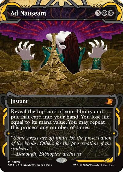 Ad Nauseam (Secrets of Strixhaven: Mystical Archive) Light Play