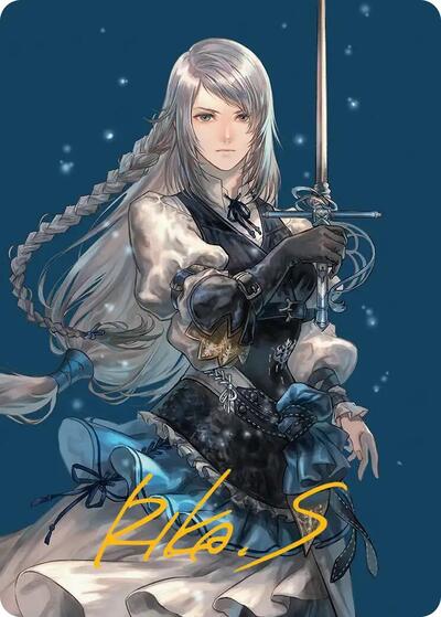Jill, Shiva's Dominant Art Card (Gold-Stamped Signature) (Art Series: FINAL FANTASY) Near Mint