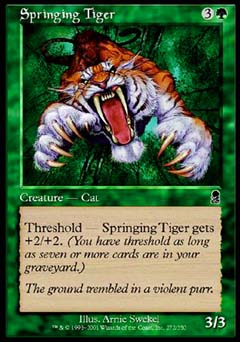 Springing Tiger (Odyssey) Light Play Foil