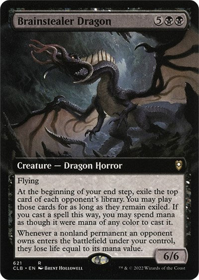 Brainstealer Dragon (Extended Art) (Commander Legends: Battle for Baldur's Gate) Medium Play