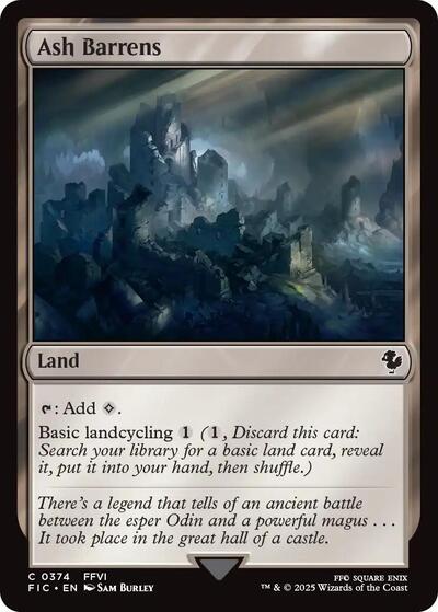 Ash Barrens (Surge Foil) (Commander: FINAL FANTASY) Near Mint Foil