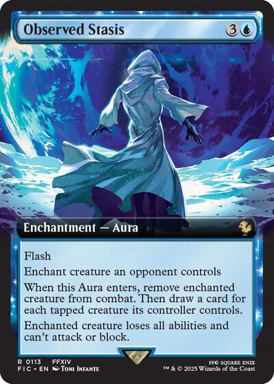 Observed Stasis (Extended Art) (Commander: FINAL FANTASY) Light Play