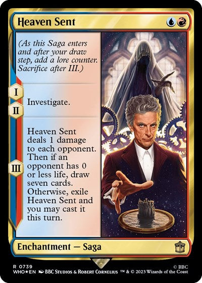 Heaven Sent (Surge Foil) (Universes Beyond: Doctor Who) Light Play Foil