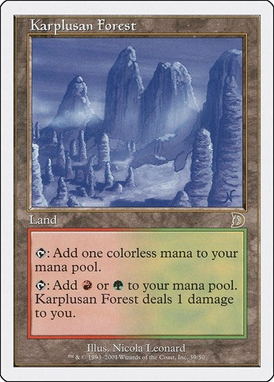 Karplusan Forest (Promos: Deckmasters Garfield vs Finkel) Heavy Play