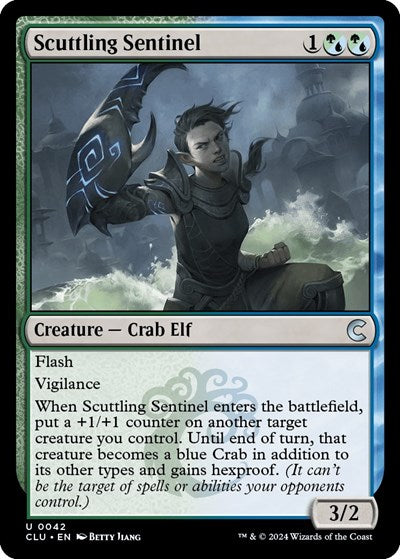 Scuttling Sentinel (Ravnica: Clue Edition) Light Play