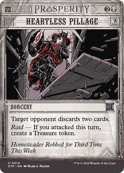Heartless Pillage (Outlaws of Thunder Junction: Breaking News) Near Mint