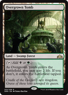 Overgrown Tomb (Guilds of Ravnica) Heavy Play