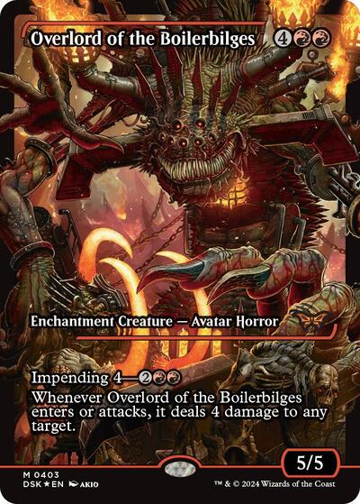 Overlord of the Boilerbilges (Japan Showcase) (Fracture Foil) (Duskmourn: House of Horror) Near Mint Foil