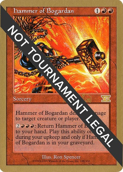 Hammer of Bogardan - 1999 Mark Le Pine (6ED) (World Championship Decks) Light Play