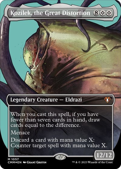 Kozilek, the Great Distortion (Textured Foil) (Commander Masters) Near Mint Foil