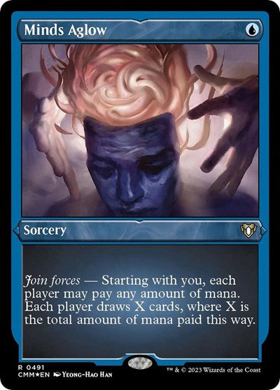 Minds Aglow (Foil Etched) (Commander Masters) Light Play Foil