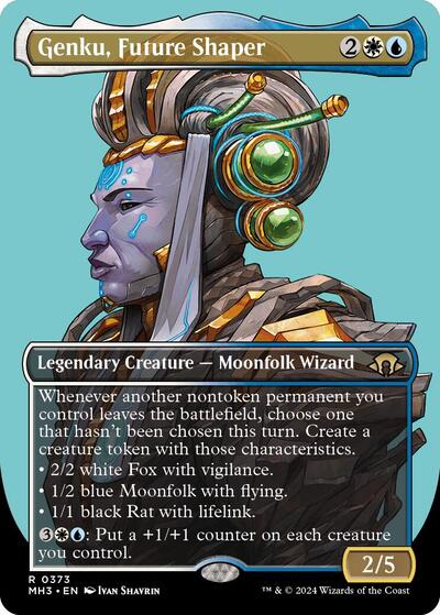 Genku, Future Shaper (Borderless) (Modern Horizons 3) Near Mint Foil