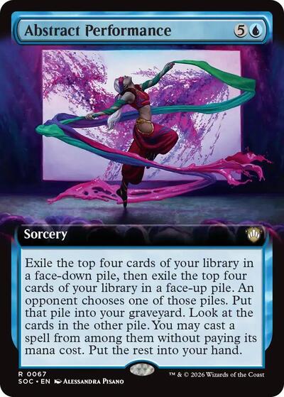 Abstract Performance (Extended Art) (Commander: Secrets of Strixhaven) Near Mint