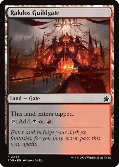 Rakdos Guildgate (Foundations) Near Mint