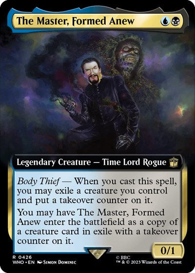 The Master, Formed Anew (Extended Art) (Universes Beyond: Doctor Who) Light Play Foil