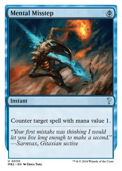 Mental Misstep (White Border) (Mystery Booster 2) Near Mint
