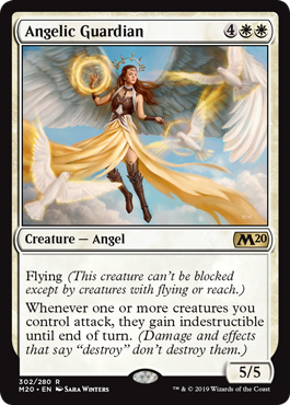 Angelic Guardian (Magic 2020 Core Set) Heavy Play