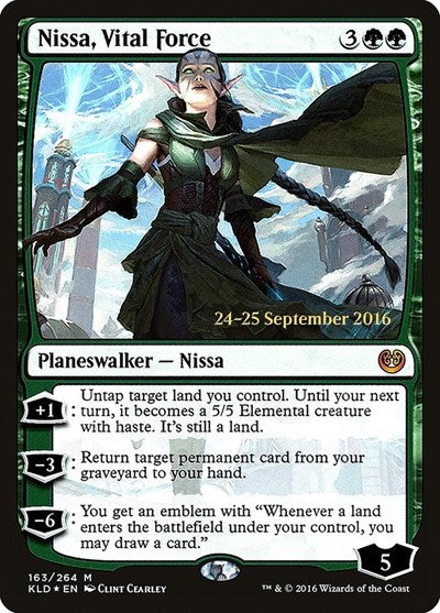Nissa, Vital Force (Promos: Prerelease Cards) Near Mint Foil