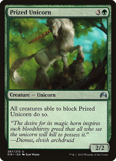 Prized Unicorn (Magic Origins) Light Play
