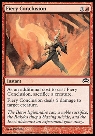 Fiery Conclusion (Planechase 2012) Medium Play