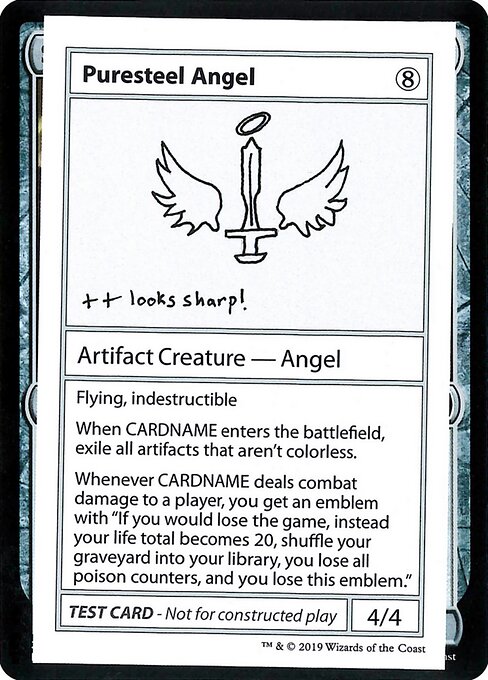 Puresteel Angel (No PW Symbol) (Mystery Booster Test Print 2021) Medium Play