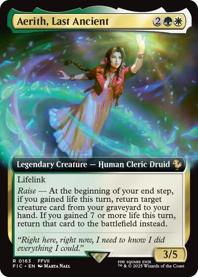 Aerith, Last Ancient (Extended Art) (Commander: FINAL FANTASY) Light Play