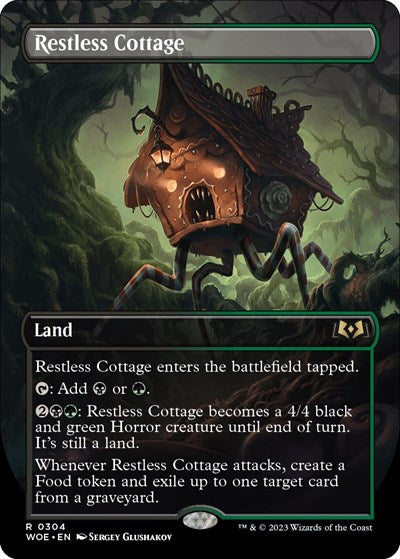 Restless Cottage (Borderless) (Wilds of Eldraine) Light Play Foil