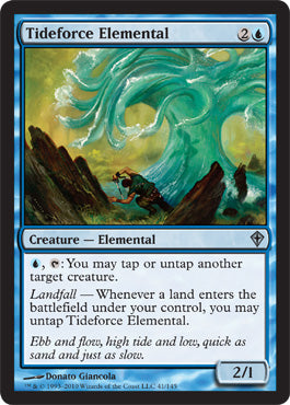 Tideforce Elemental (Worldwake) Medium Play