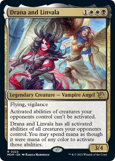Drana and Linvala (March of the Machine) Light Play Foil