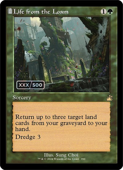 Life from the Loam (Retro Frame) (Serial Numbered) (Ravnica Remastered) Near Mint Foil