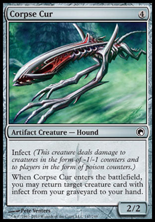 Corpse Cur (Scars of Mirrodin) Medium Play Foil