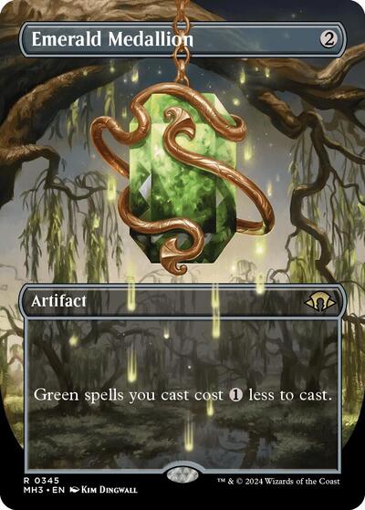 Emerald Medallion (Borderless) (Modern Horizons 3) Light Play Foil