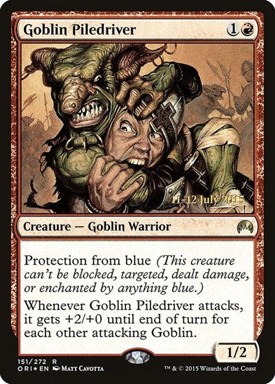 Goblin Piledriver (Promos: Prerelease Cards) Medium Play Foil