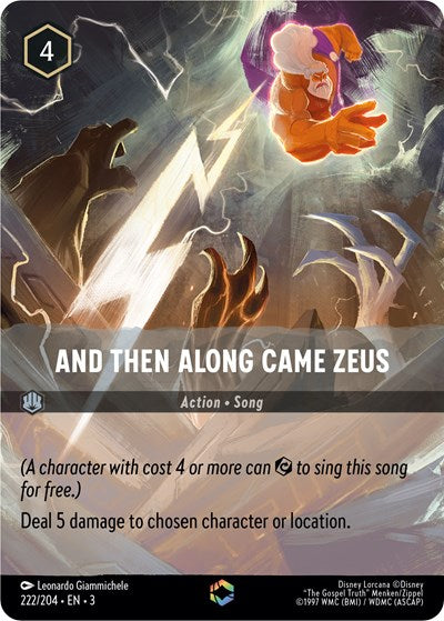 And Then Along Came Zeus (Alternate Art) (Into the Inklands) Near Mint Holofoil