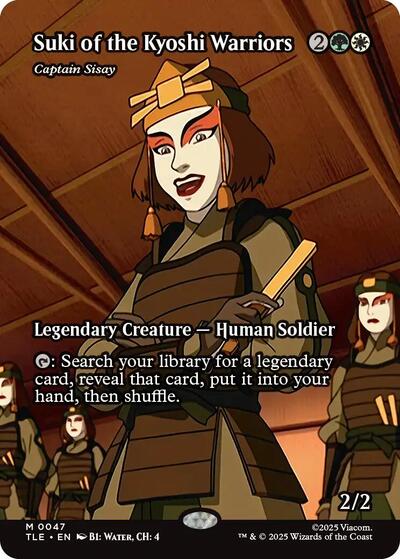 Suki of the Kyoshi Warriors - Captain Sisay (Borderless) (Avatar: The Last Airbender: Eternal-Legal) Light Play