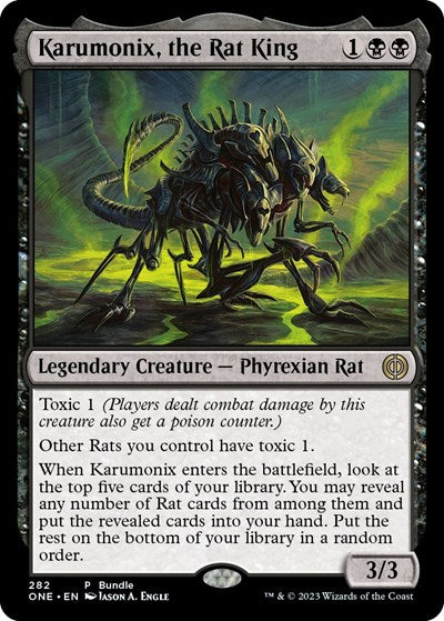 Karumonix, the Rat King (ONE Bundle) (Promos: Unique and Miscellaneous) Light Play Foil